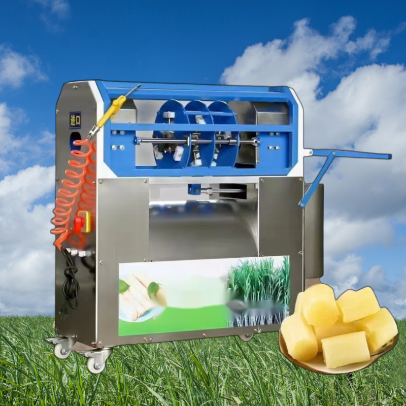 P-Sugarcane Peeling and Cutting Machine