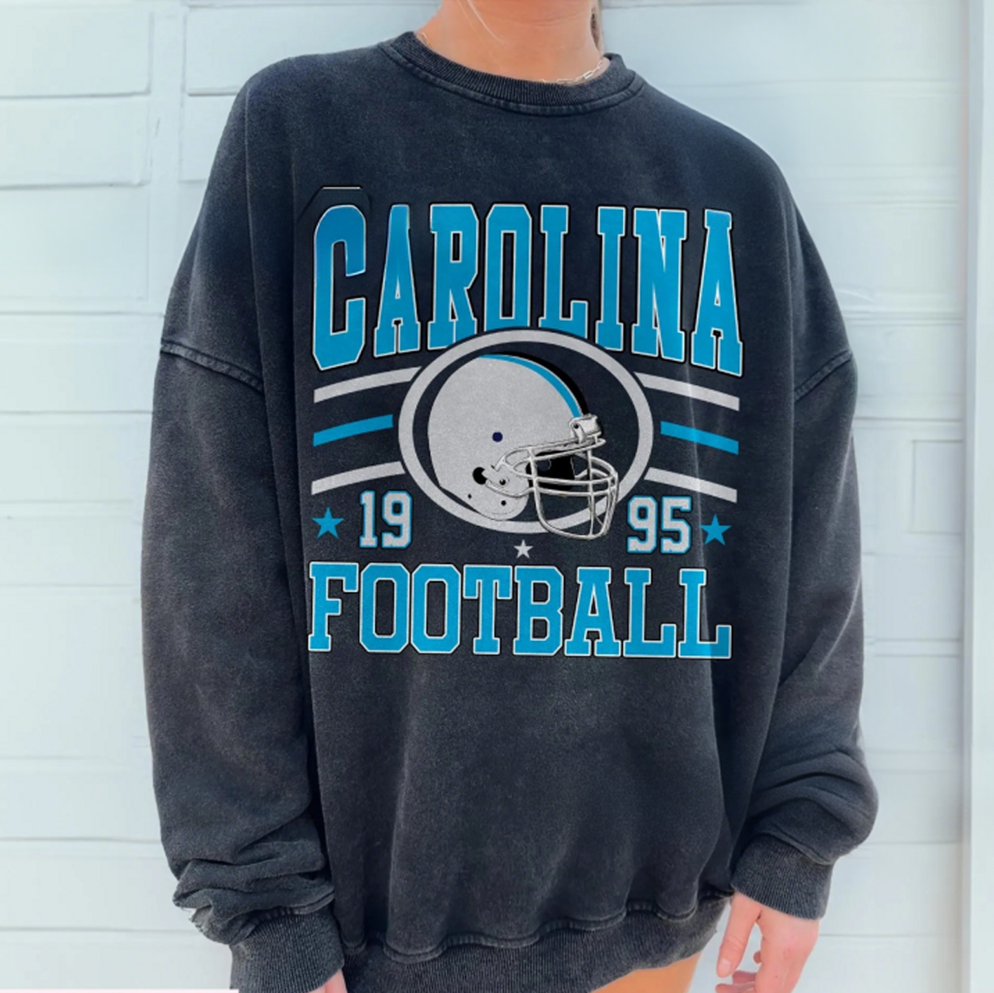 New Retro Style Varsity All Team Football Sweatshirt