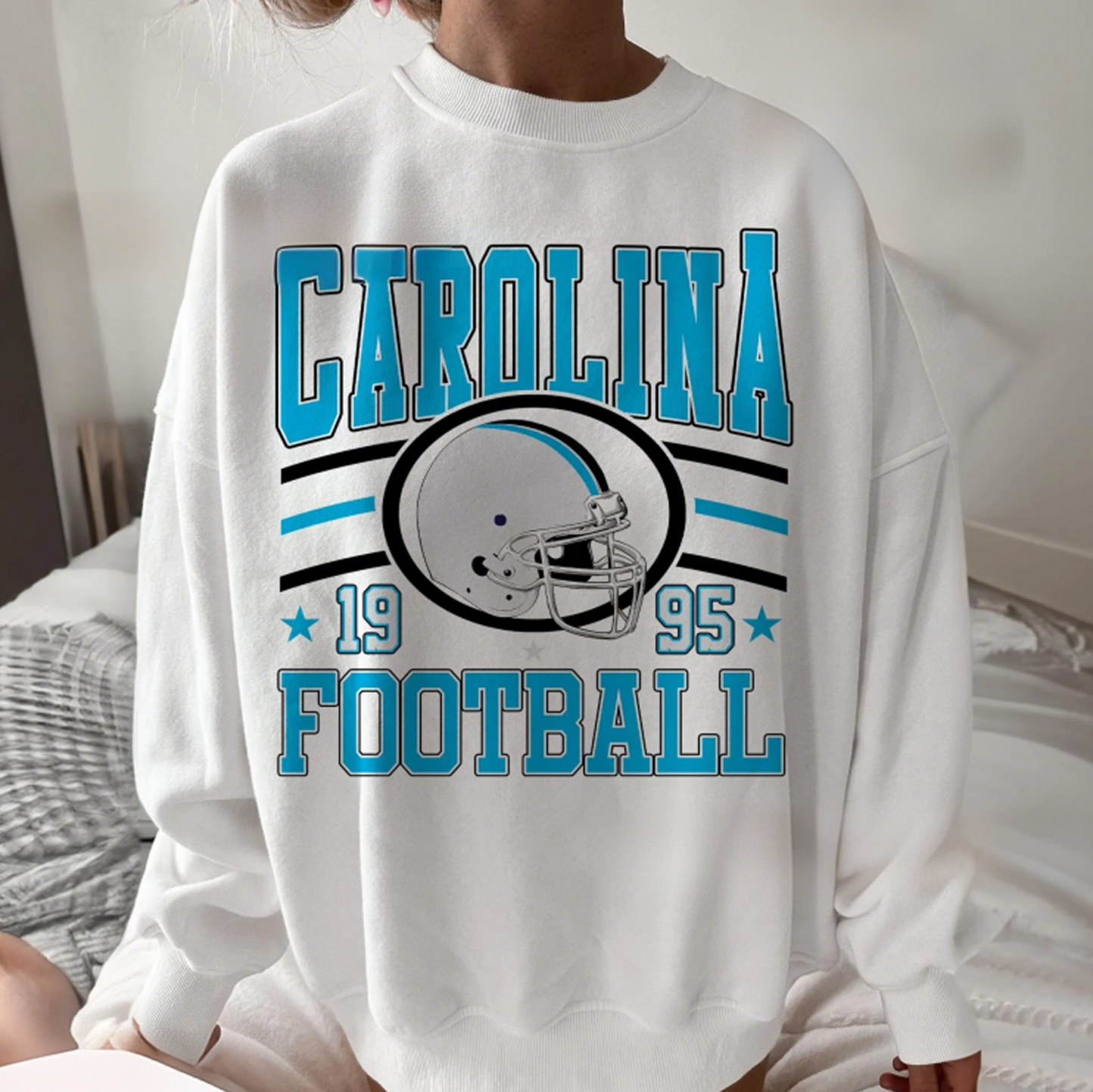 New Retro Style Varsity All Team Football Sweatshirt