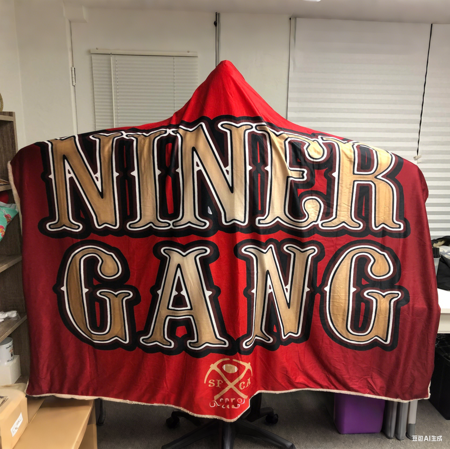 Hooded Niner gang Blanket