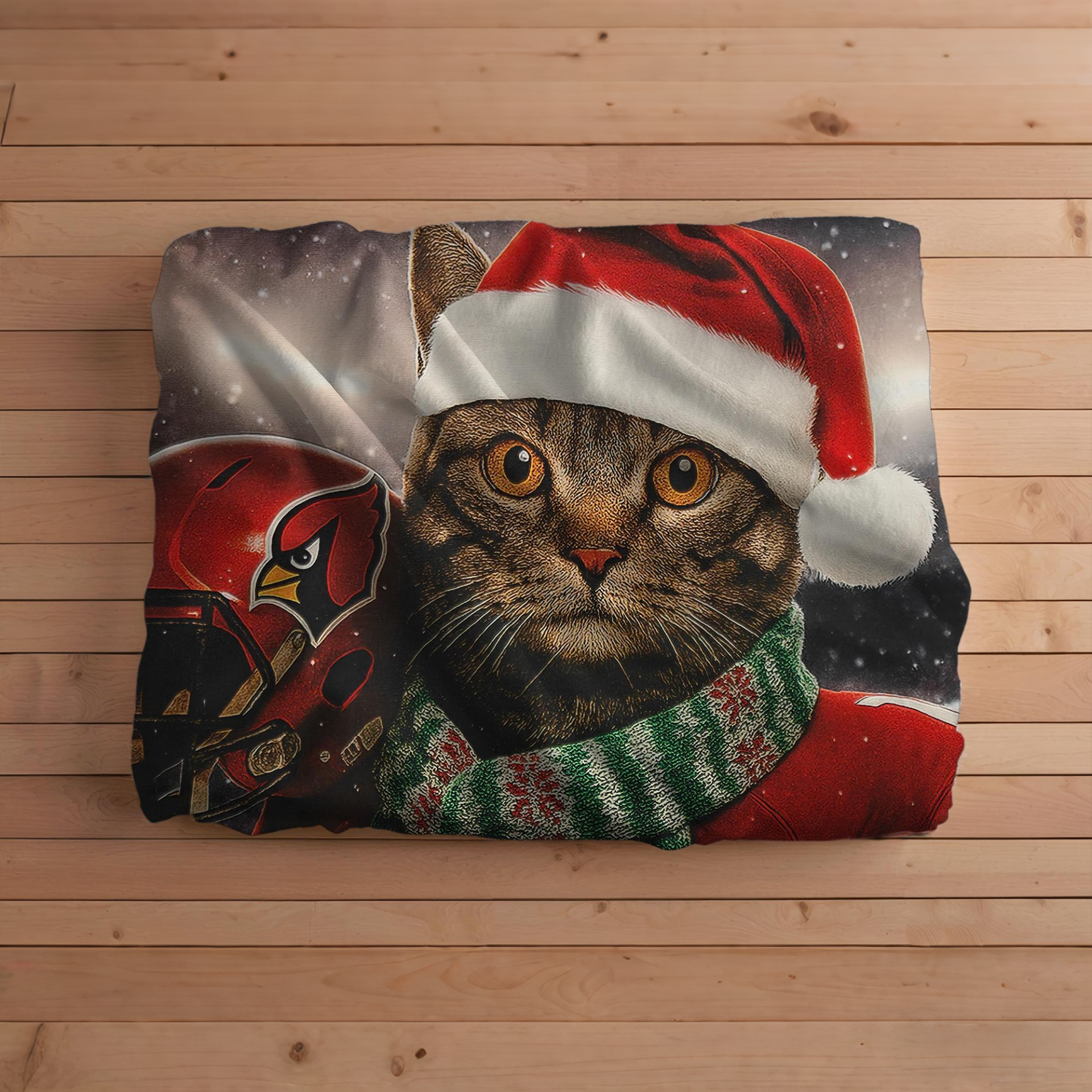 Custom Christmas American Football Pets Blankets
