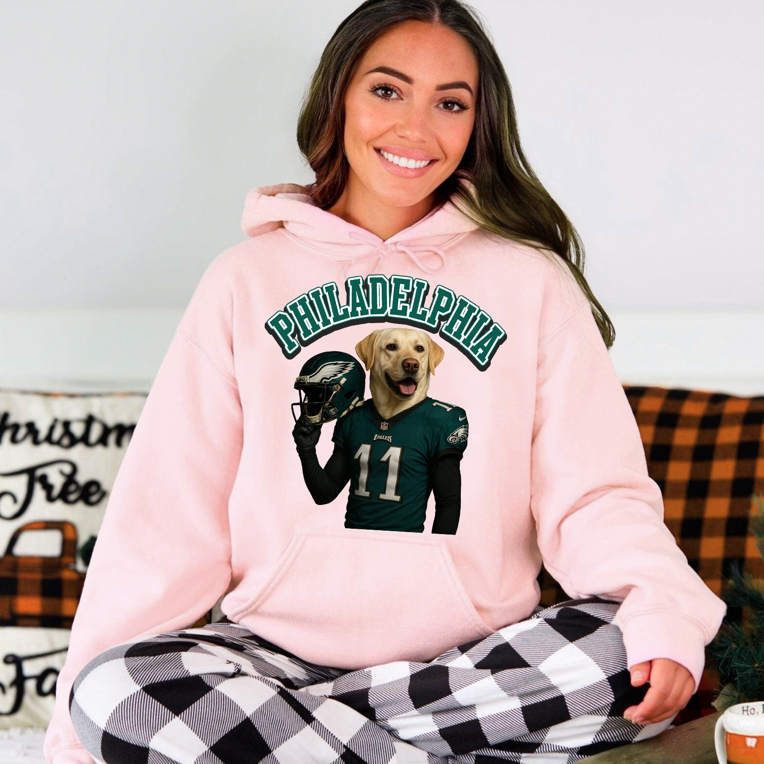 Custom American Football Pet Print Sweatshirt