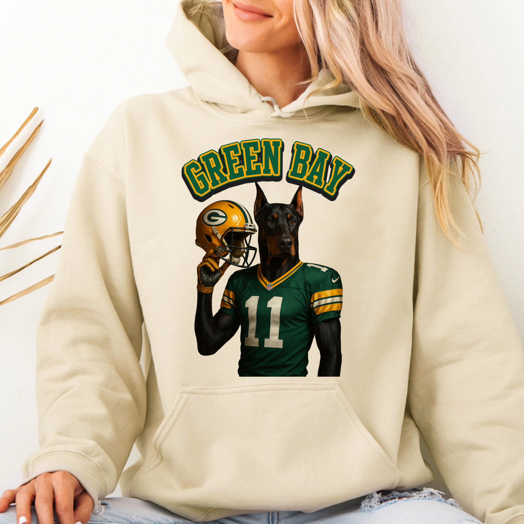 Custom American Football Pet Print Sweatshirt