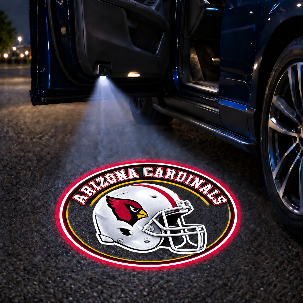 Vintage Football Helmet Car Door Projector Lights – Choose Your Team Style