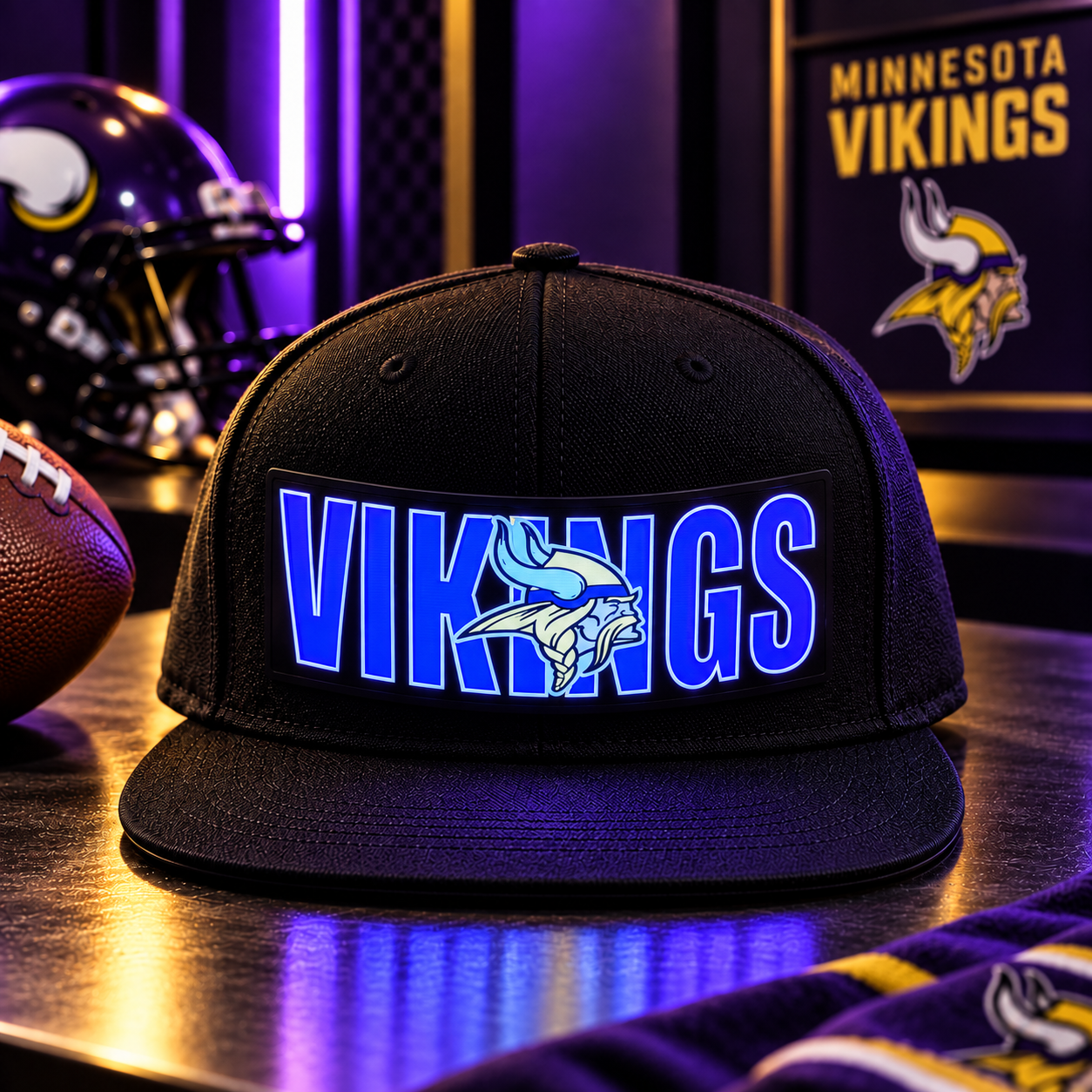 LED Football Team Cap – 32 Team Styles Available