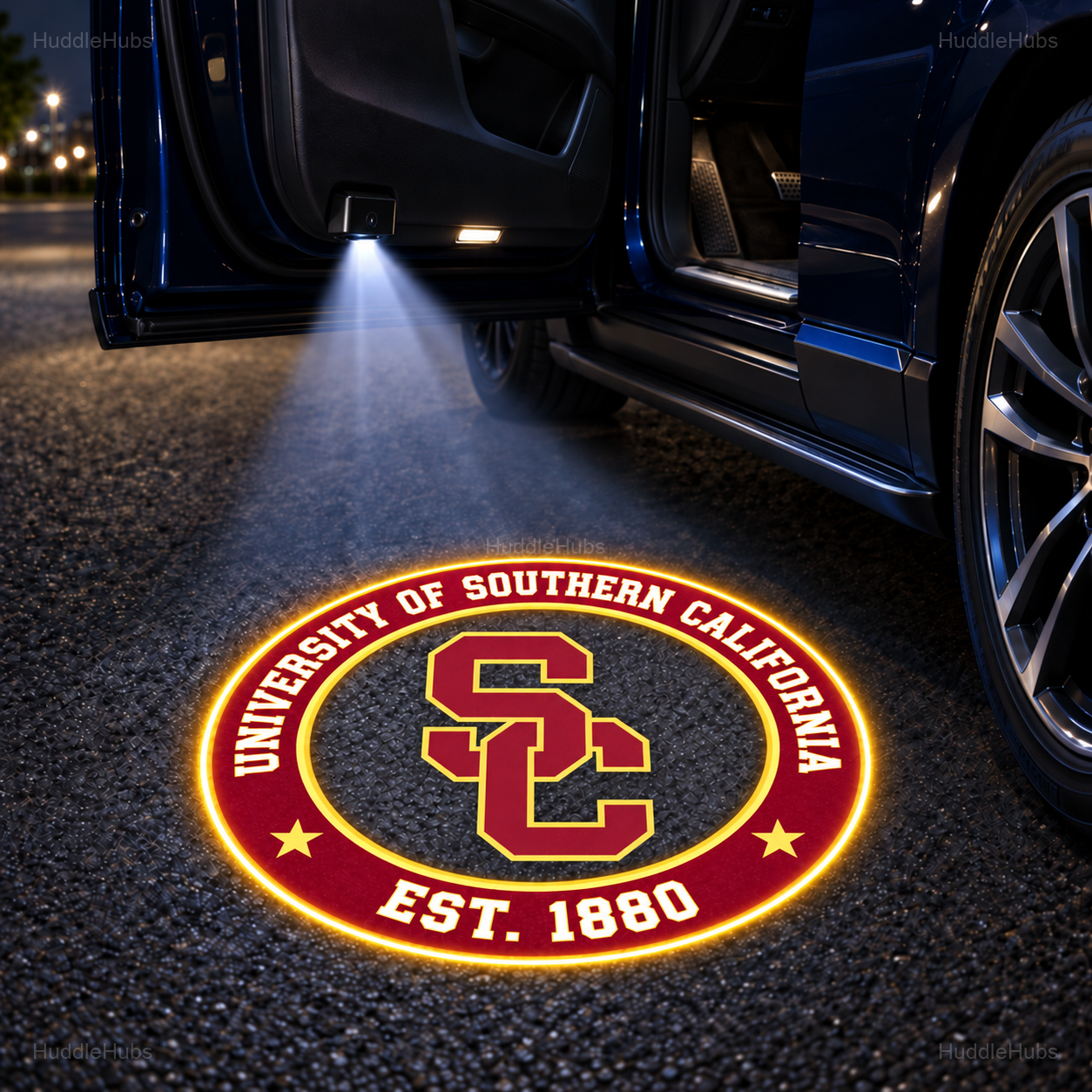 College Football Team Car Door Projector Lights – Choose Your Favorite School