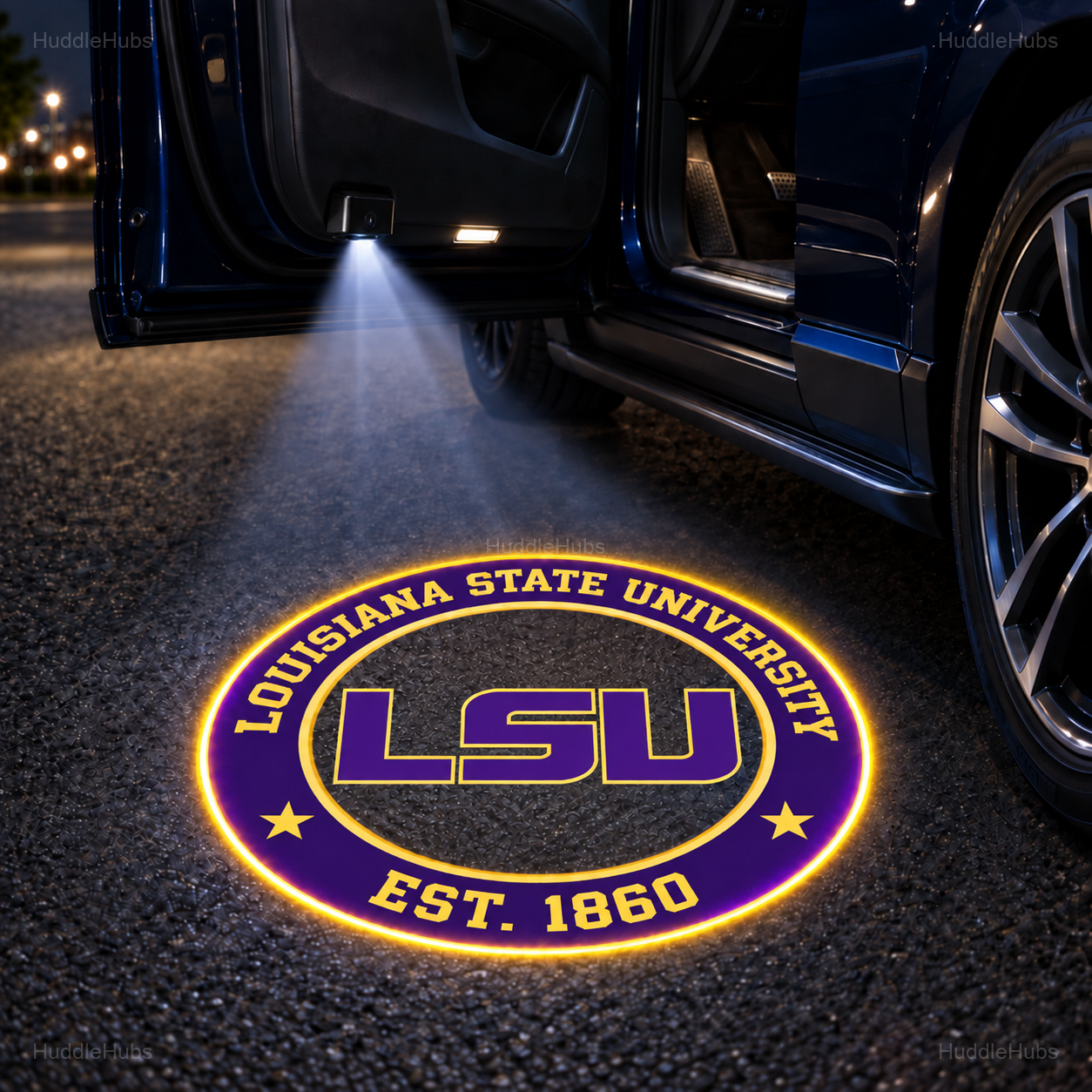 College Football Team Car Door Projector Lights – Choose Your Favorite School