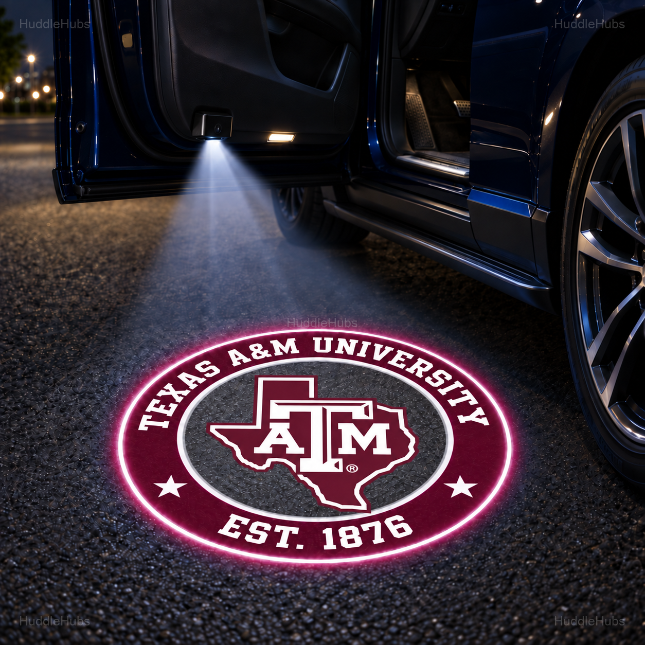 College Football Team Car Door Projector Lights – Choose Your Favorite School