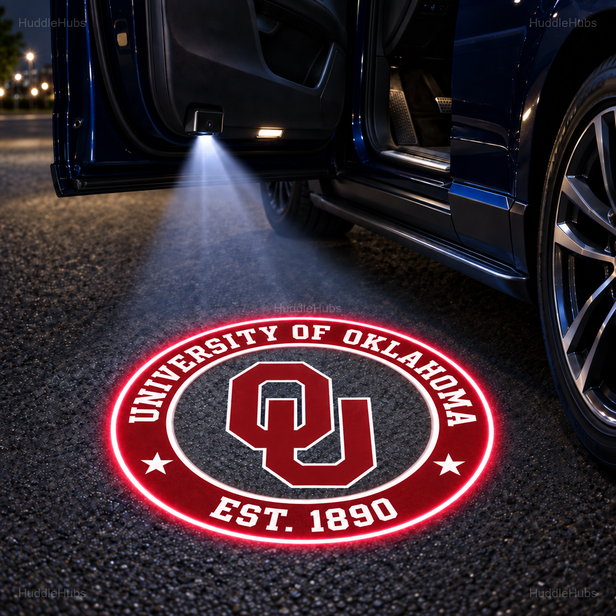College Football Team Car Door Projector Lights – Choose Your Favorite School