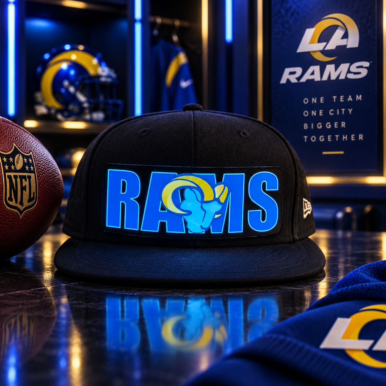 LED Football Team Cap – 32 Team Styles Available