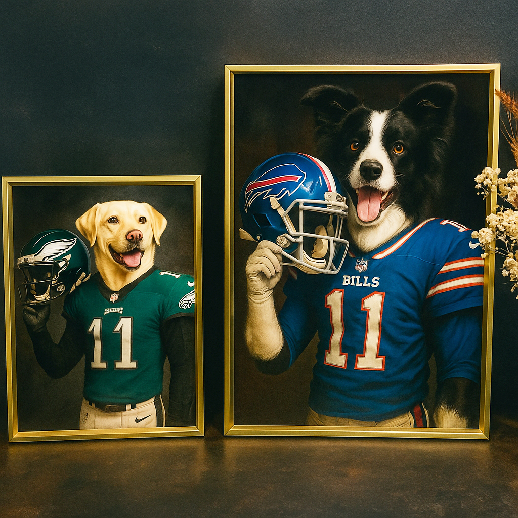 Custom NFL Raster Pet Portraits