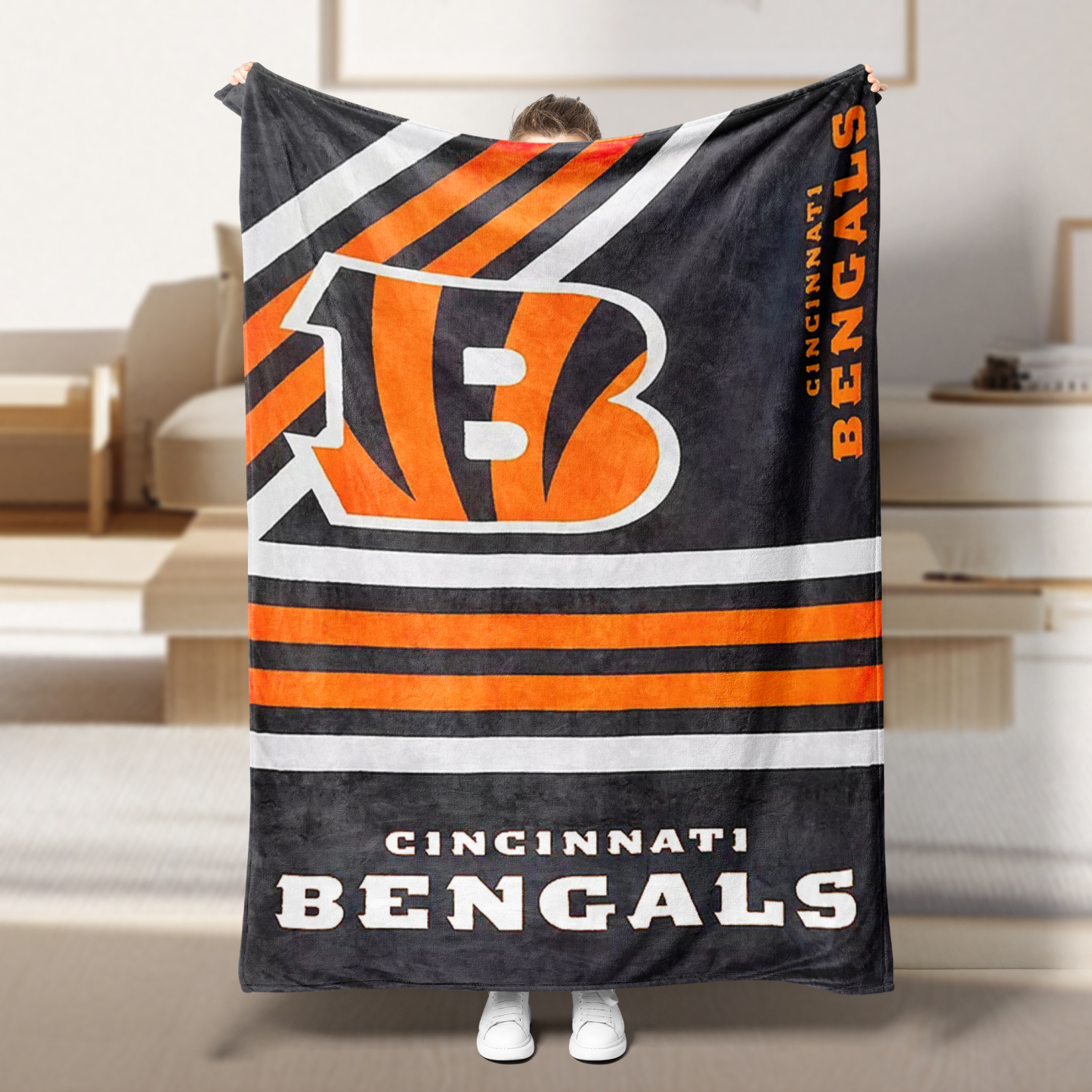 Personalized NFL Team Logo Blanket