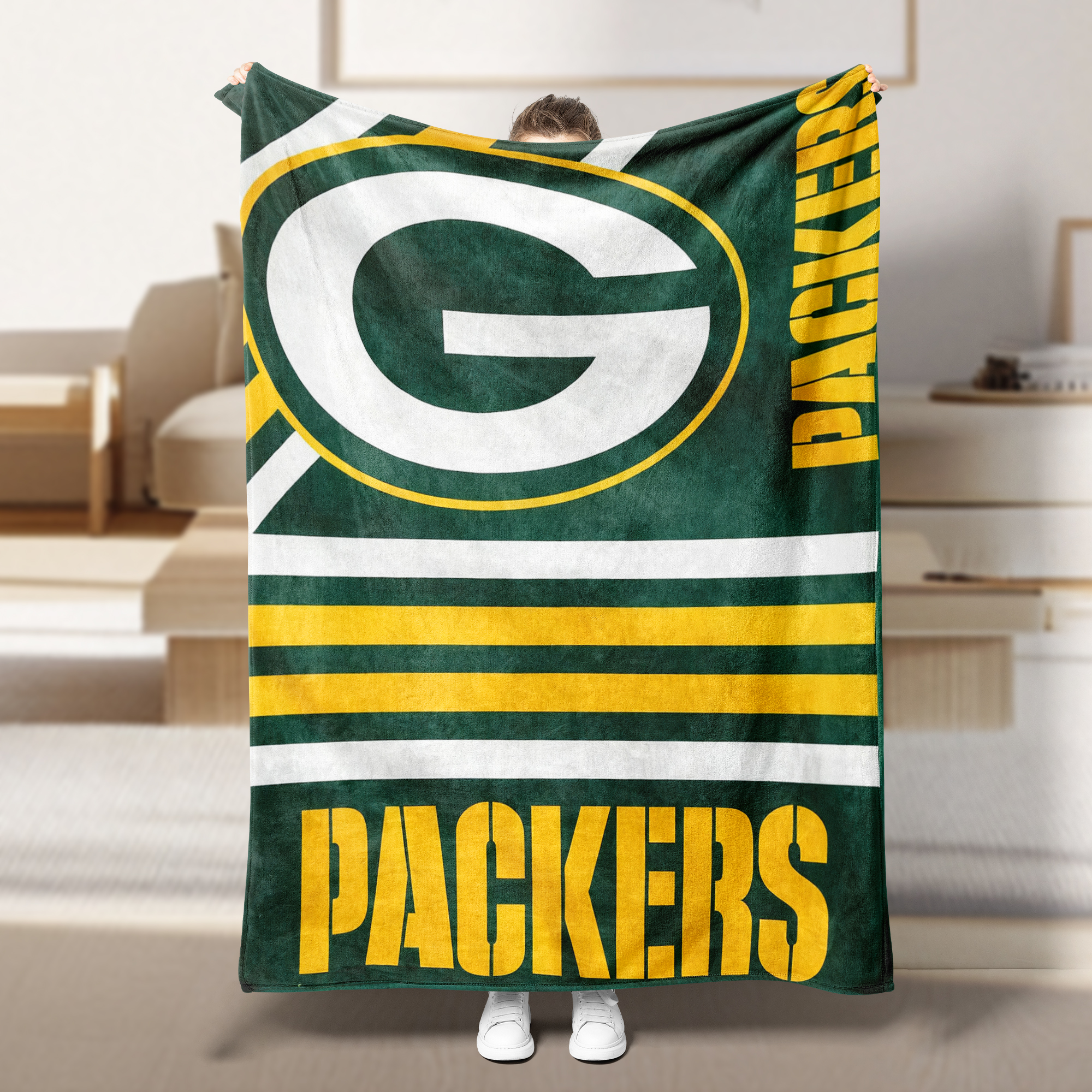 Personalized NFL Team Logo Blanket