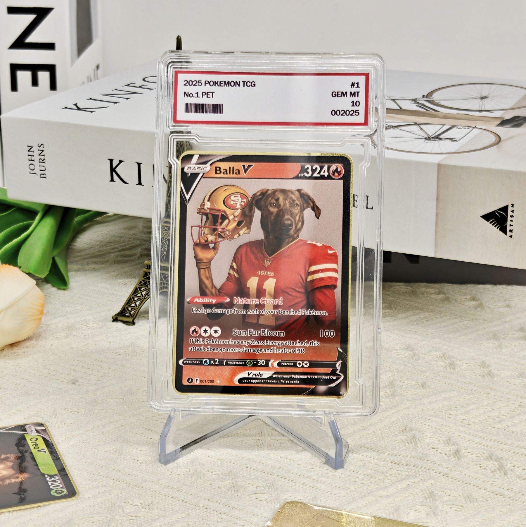Custom Pet American Football Card