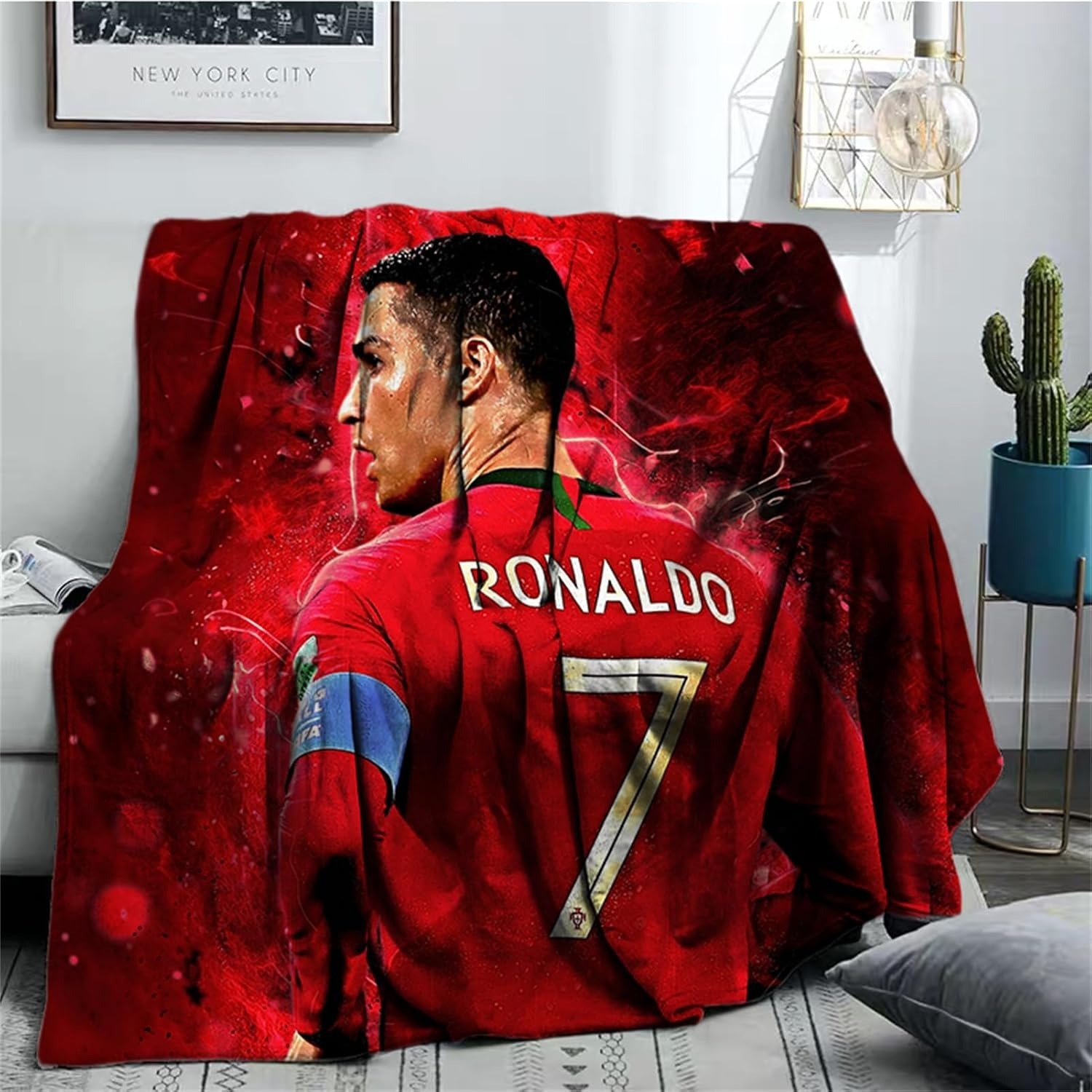 Football Star Cr7 Plush Blanket