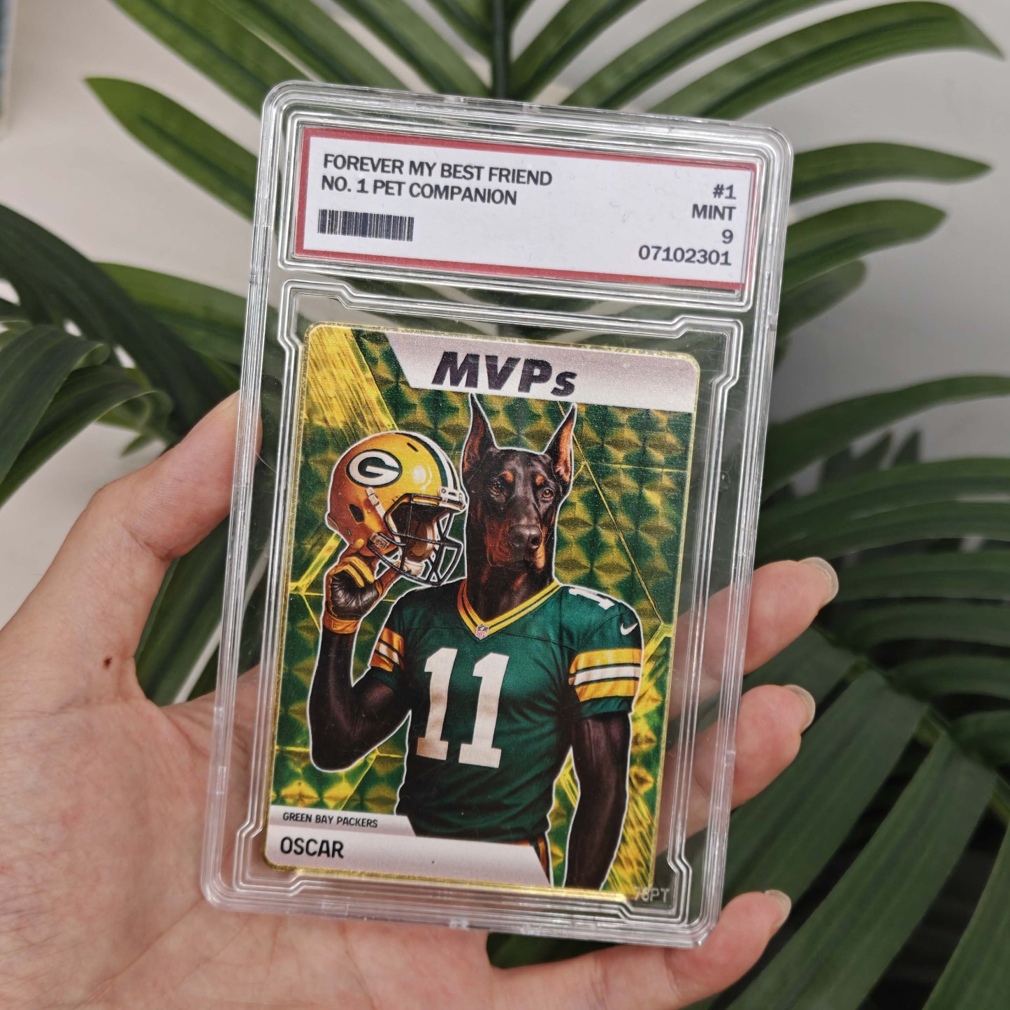 Custom Sci-Fi Football Star Pet Cards - Unleash Your Pet's Inner MVP