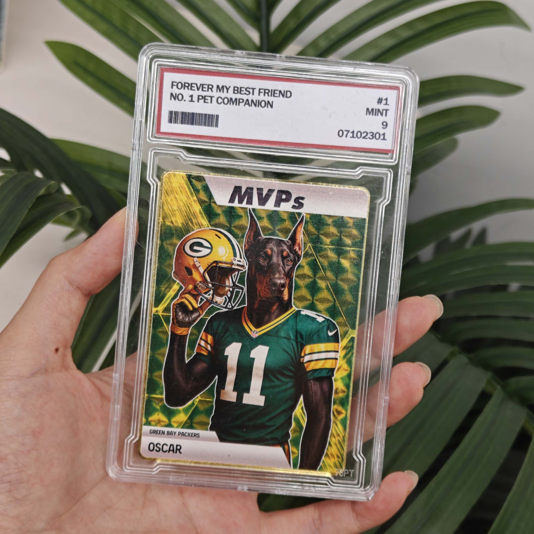 Custom Sci-Fi Football Star Pet Cards - Unleash Your Pet's Inner MVP