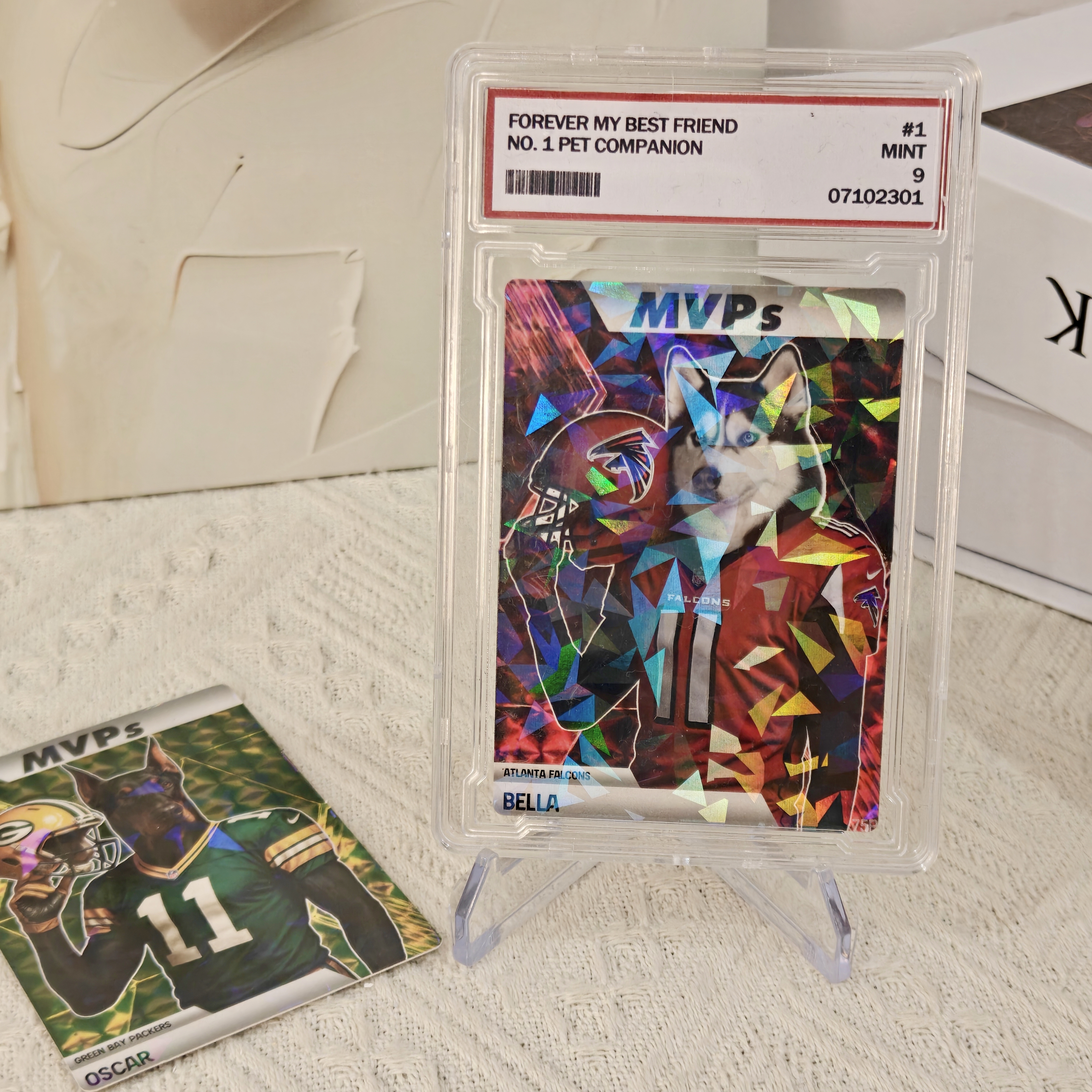 Custom Sci-Fi Football Star Pet Cards - Unleash Your Pet's Inner MVP