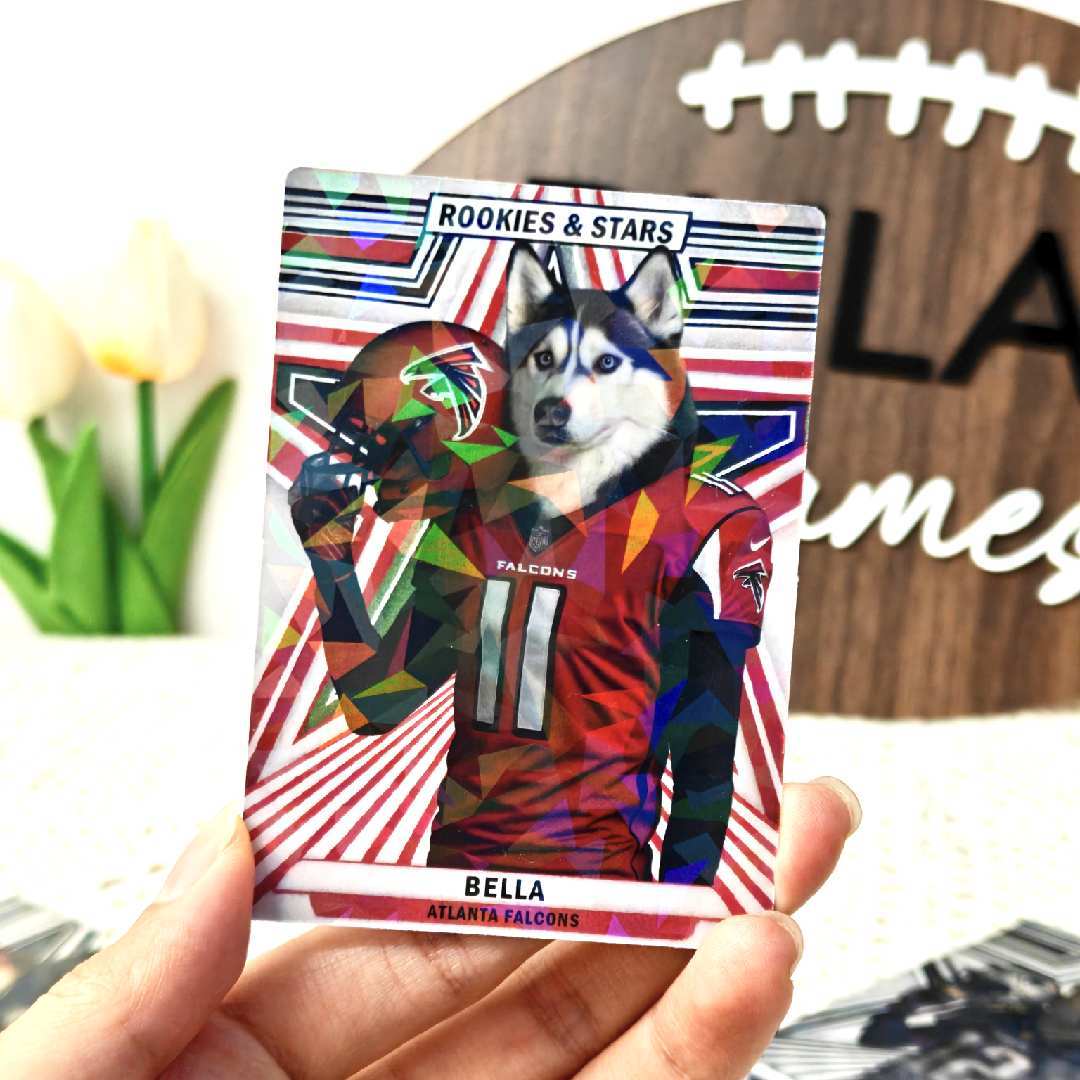 Custom Sci-Fi Football Star Pet Cards - Unleash Your Pet's Inner MVP