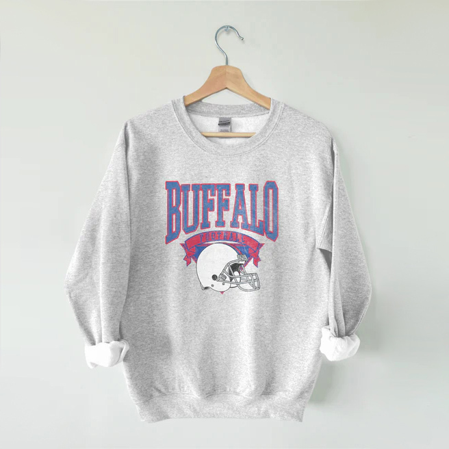 American Football Throwback Sweatshirt - Vintage Hometown Team Sweatshirt