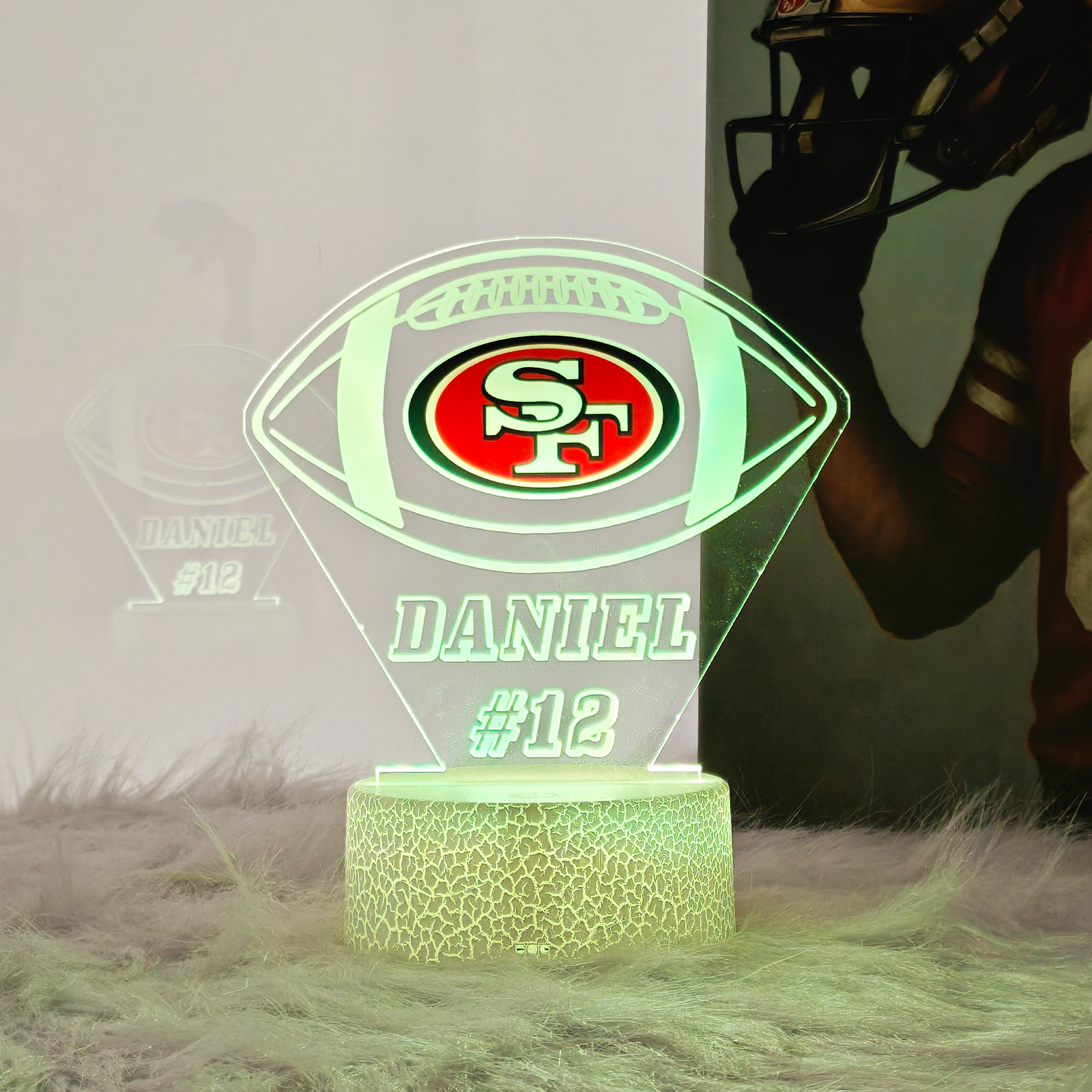 Personalized Football Sports LED Light