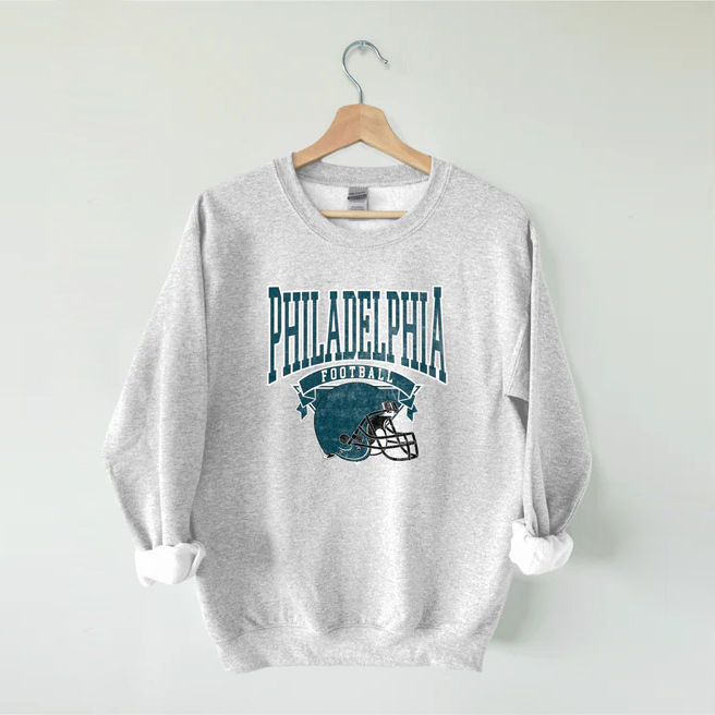 American Football Throwback Sweatshirt - Vintage Hometown Team Sweatshirt