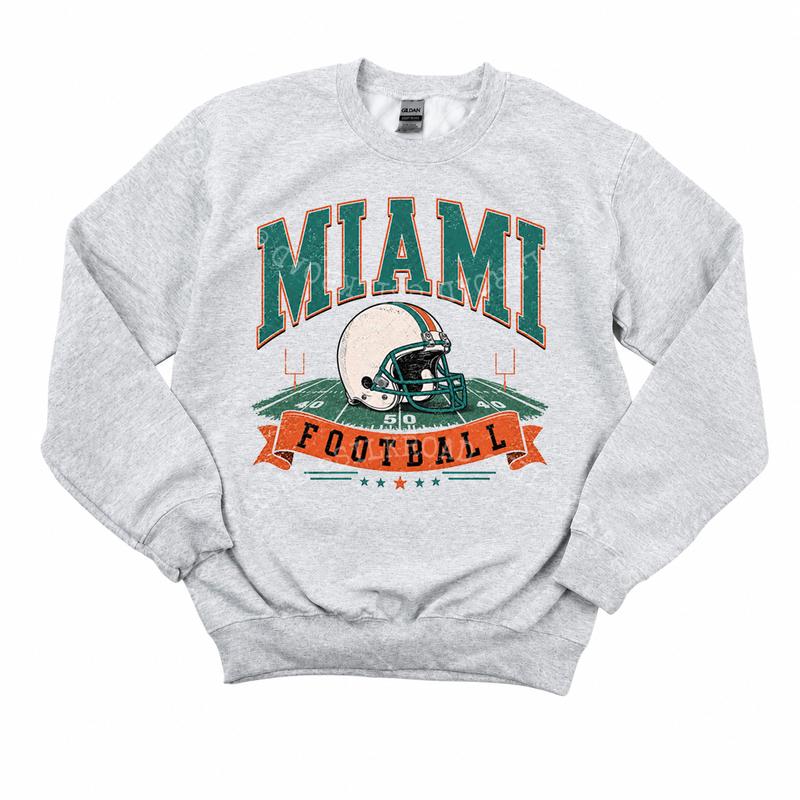 Vintage Football Sweatshirt - All Teams Sports Crewneck