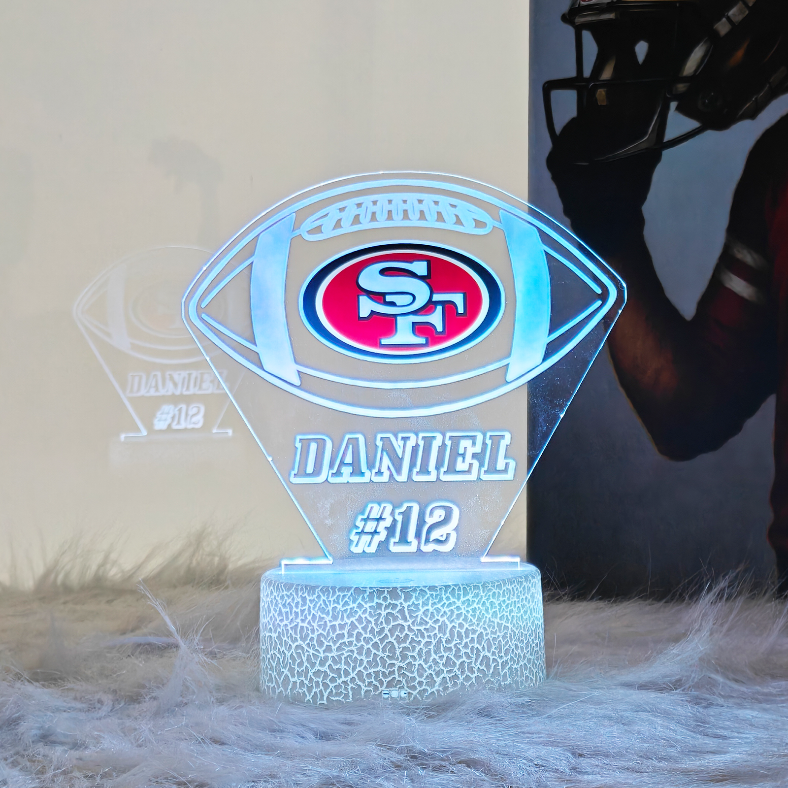 Personalized Football Sports LED Light