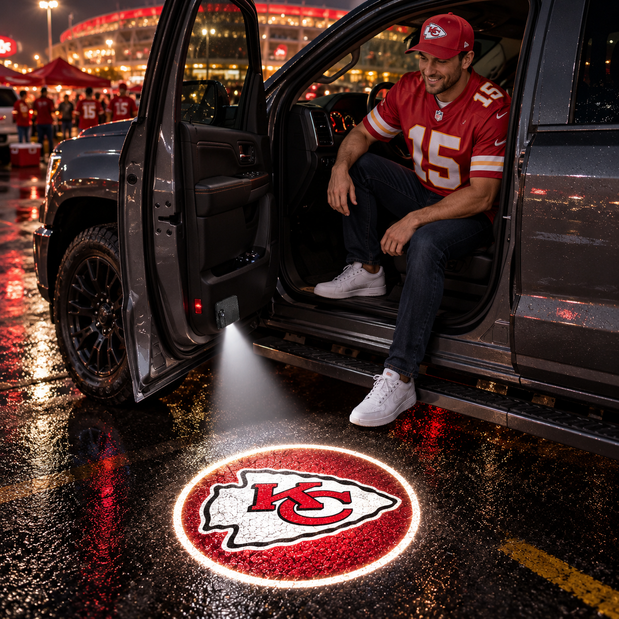 Football Team Car Door Projector Lights – Choose Your Favorite Team