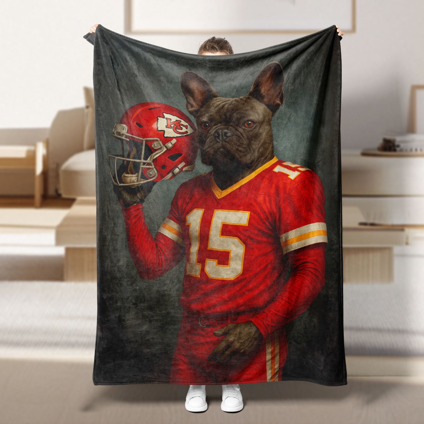 Personalized American Football Pet NFL NCAA Blanket