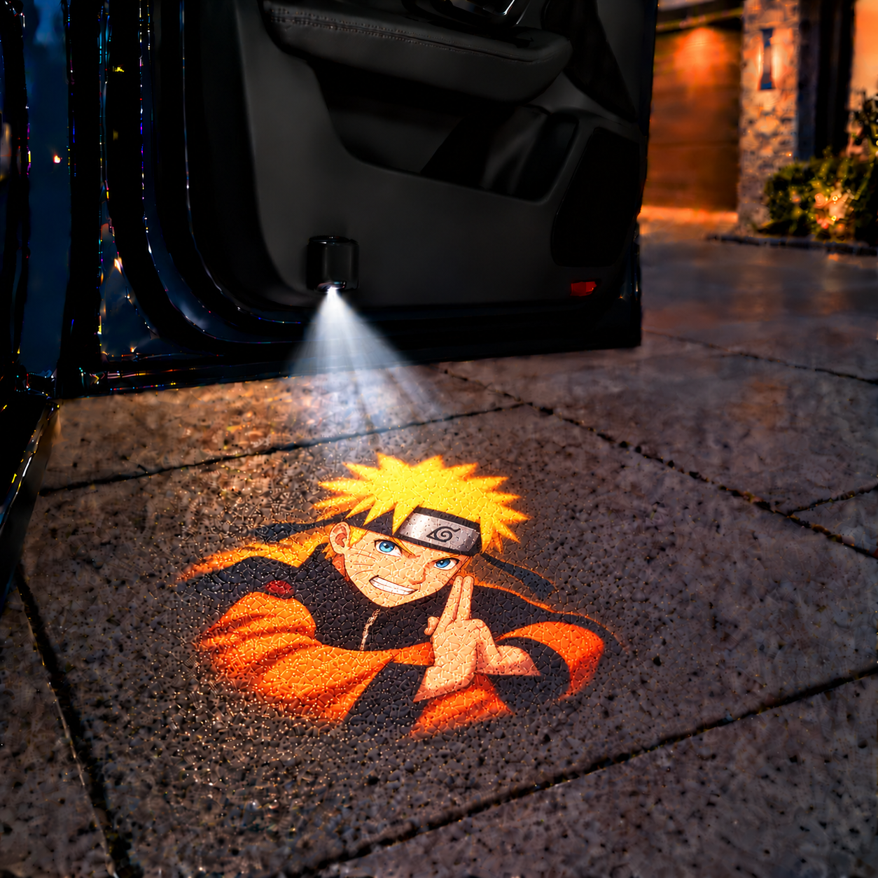 Ninja Anime Car Door Projector Lights – Character Welcome Lights