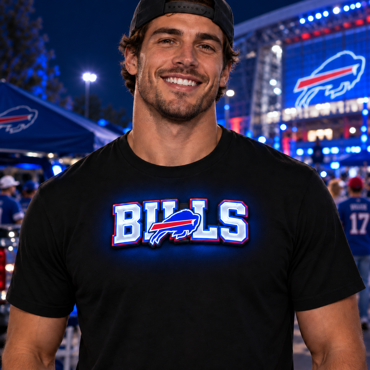Light-Up Football Fan T-Shirt