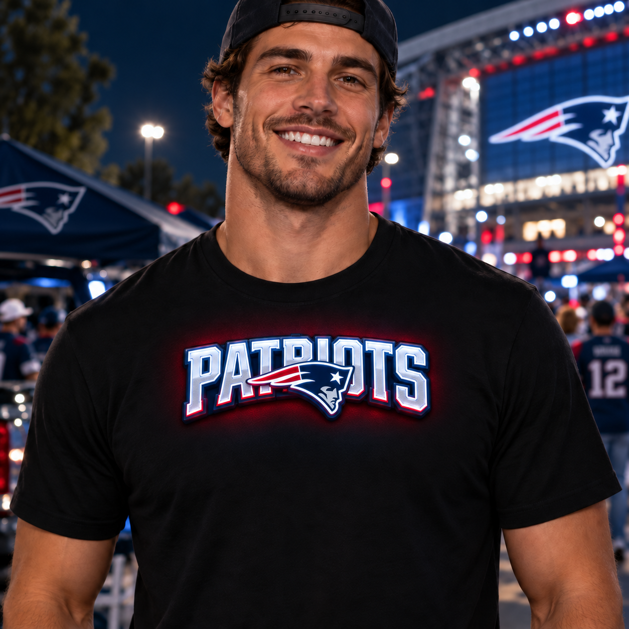 Light-Up Football Fan T-Shirt