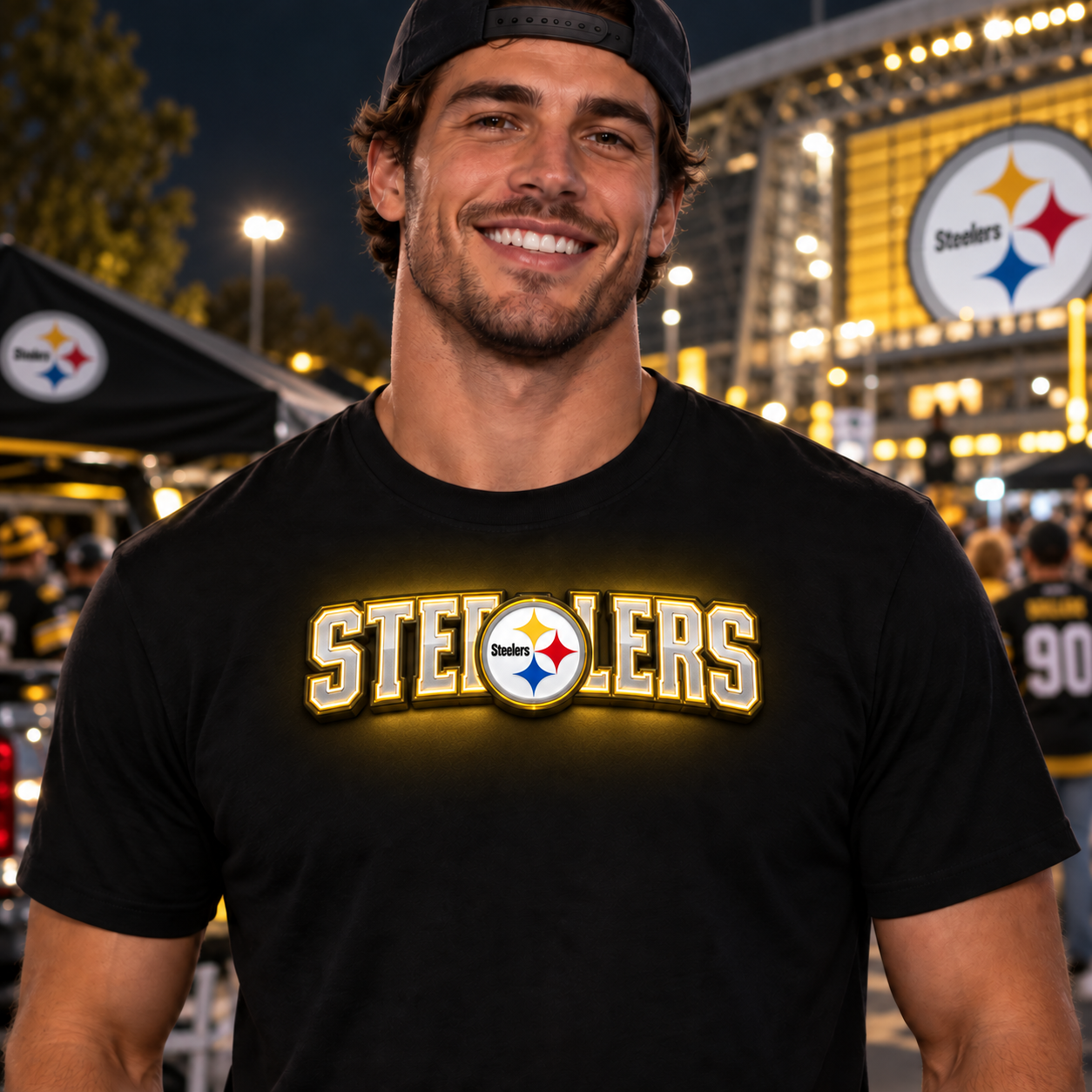 Light-Up Football Fan T-Shirt
