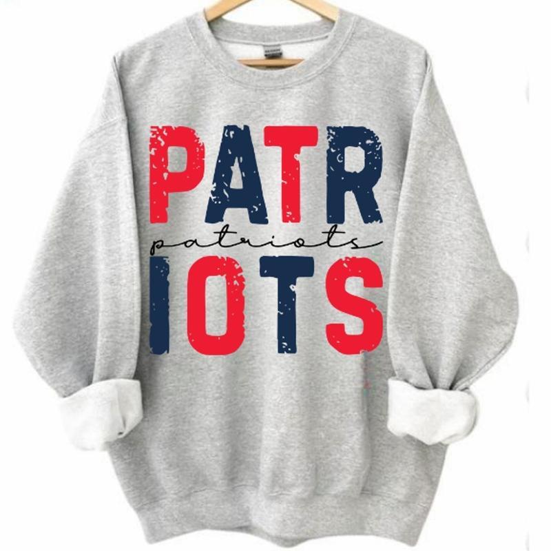 Vintage Team Name Lettering Football Sweatshirt – Retro Game Day Crewneck