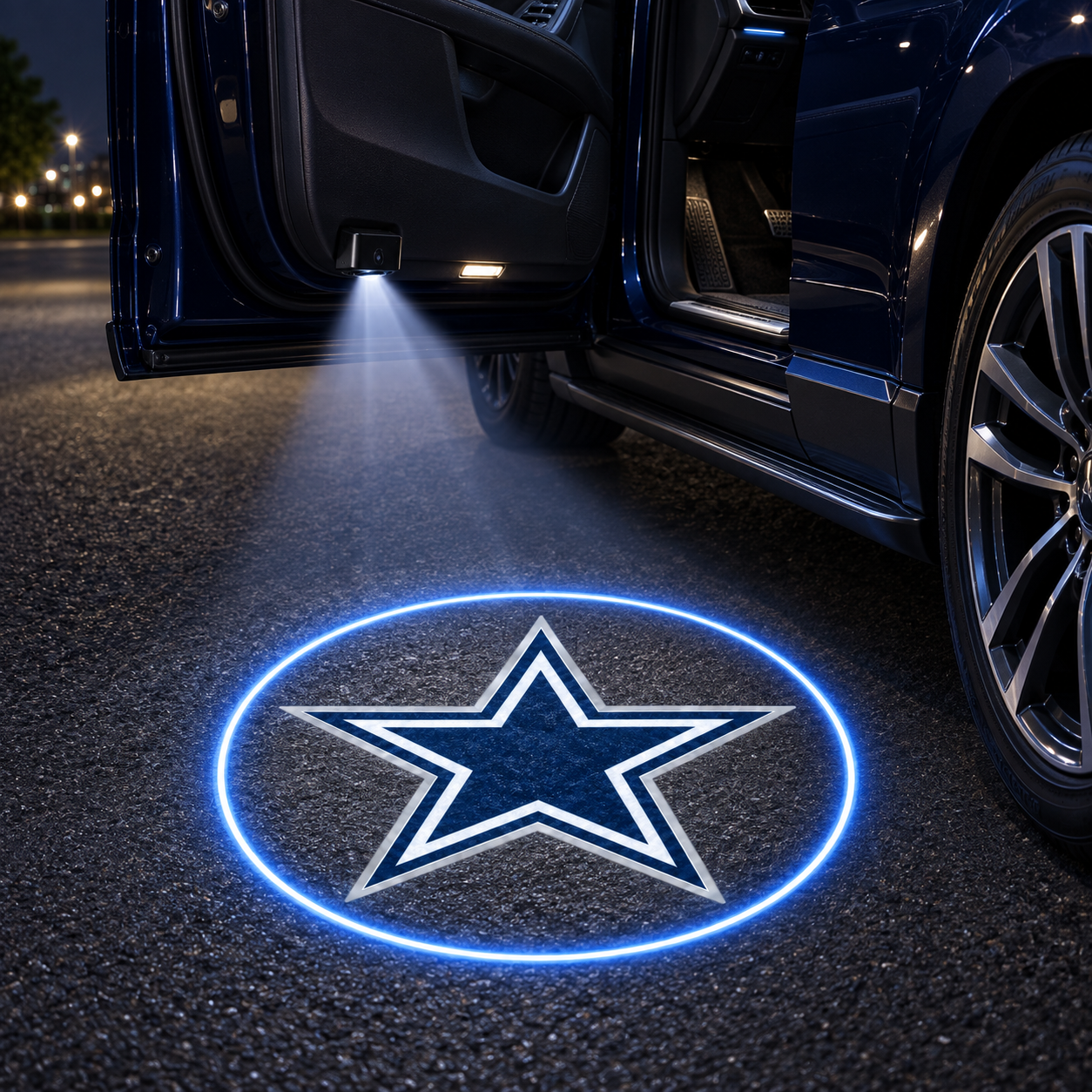 Football Team Car Door Projector Lights – Choose Your Favorite Team
