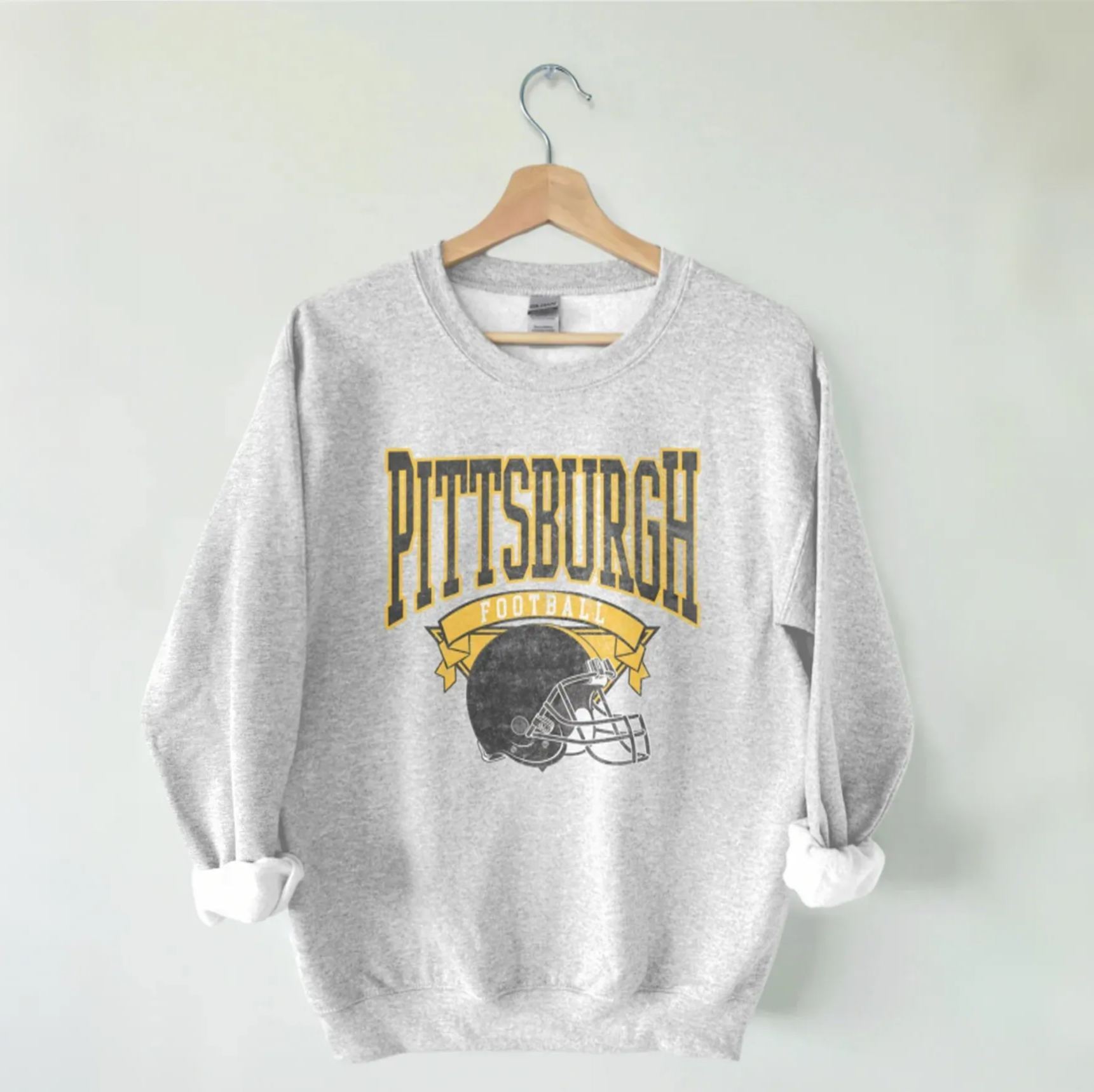 American Football Throwback Sweatshirt - Vintage Hometown Team Sweatshirt