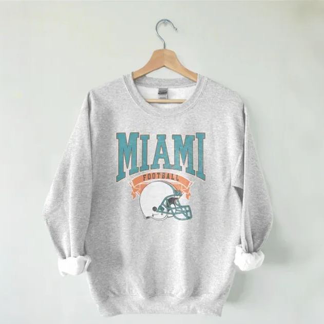 American Football Throwback Sweatshirt - Vintage Hometown Team Sweatshirt