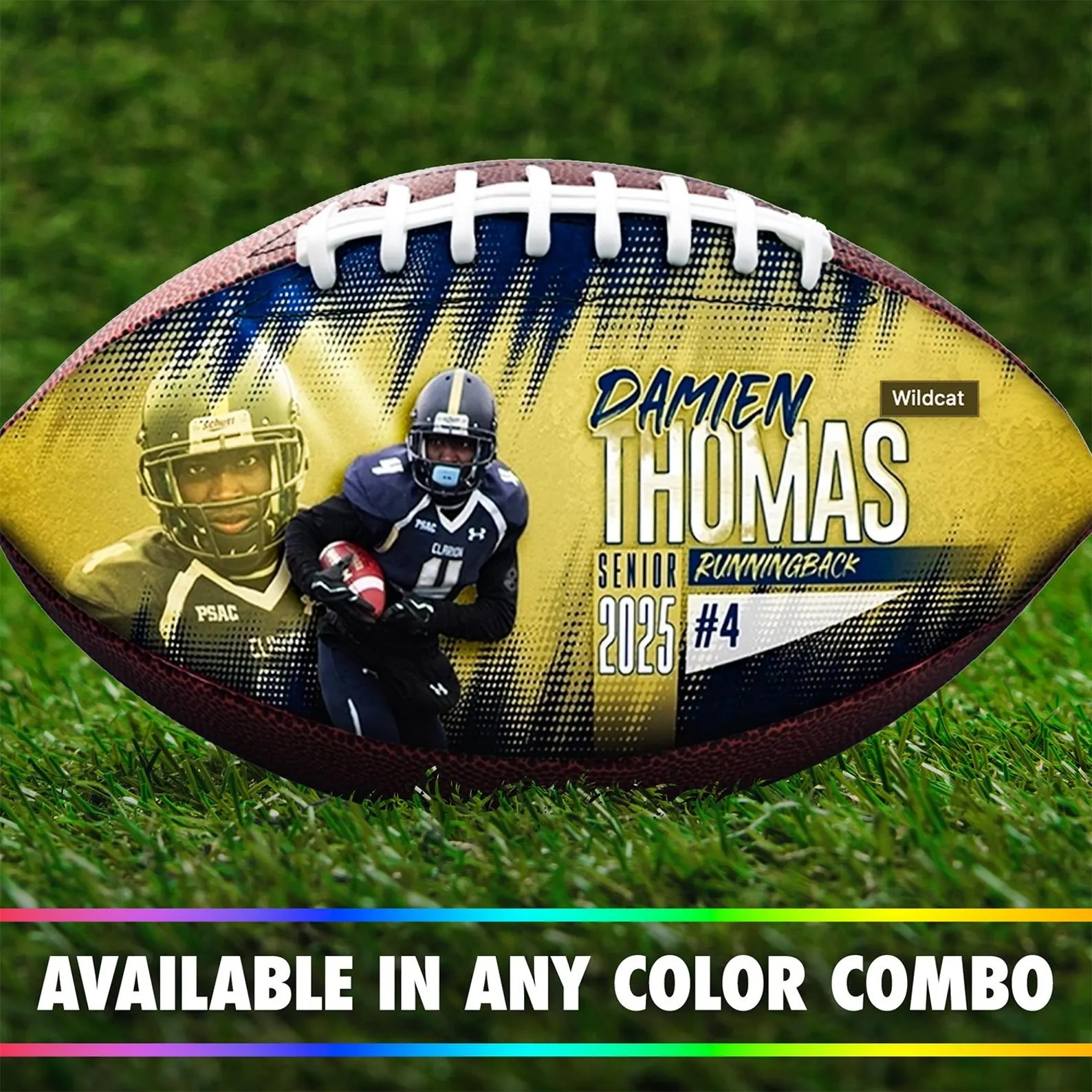 Custom Photo Football - Gift for Football Fans