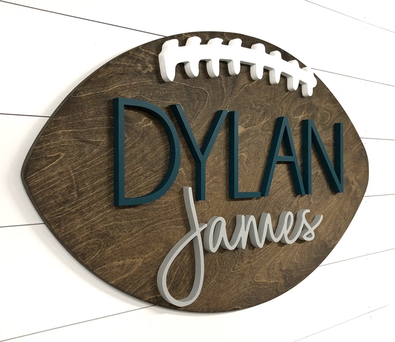 Custom Football Name Sign