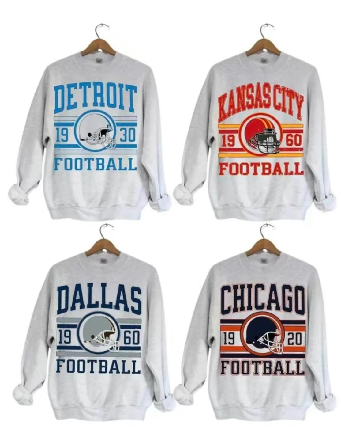 Vintage Football Team Collection Sweatshirt