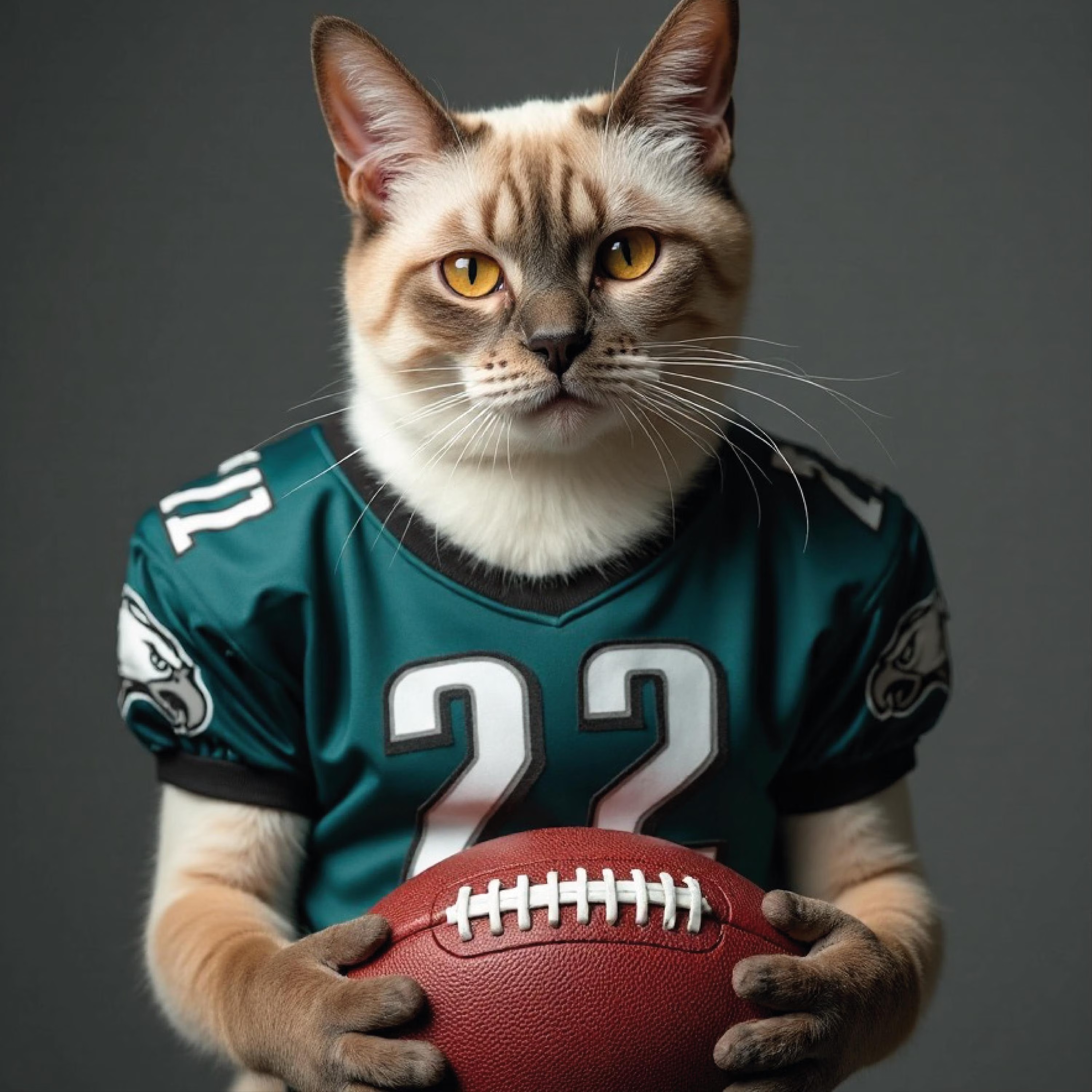 Custom American Football Pet Portrait