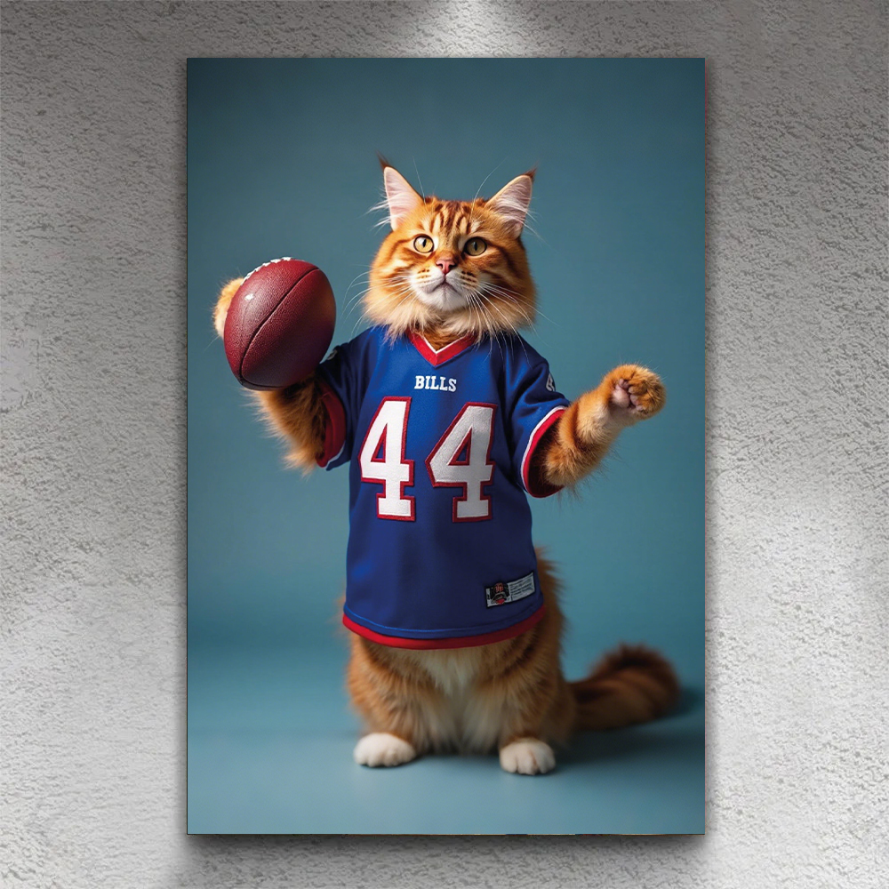 Custom Pet Football Holder Portrait