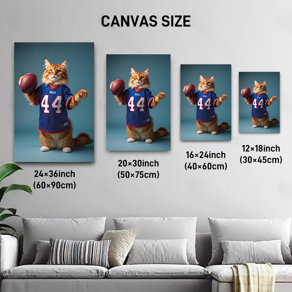 Custom Pet Football Holder Portrait