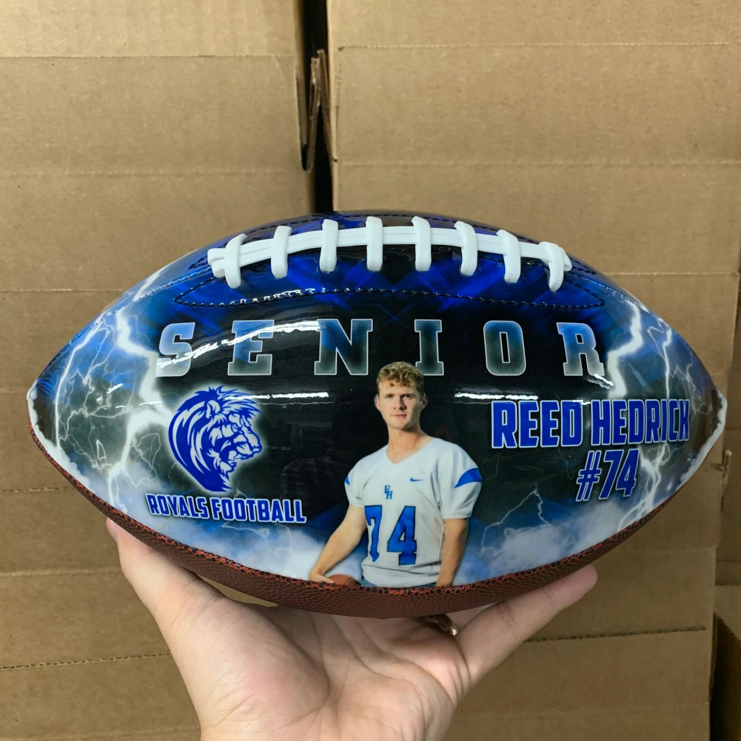 Custom Photo Football - Gift for Football Fans