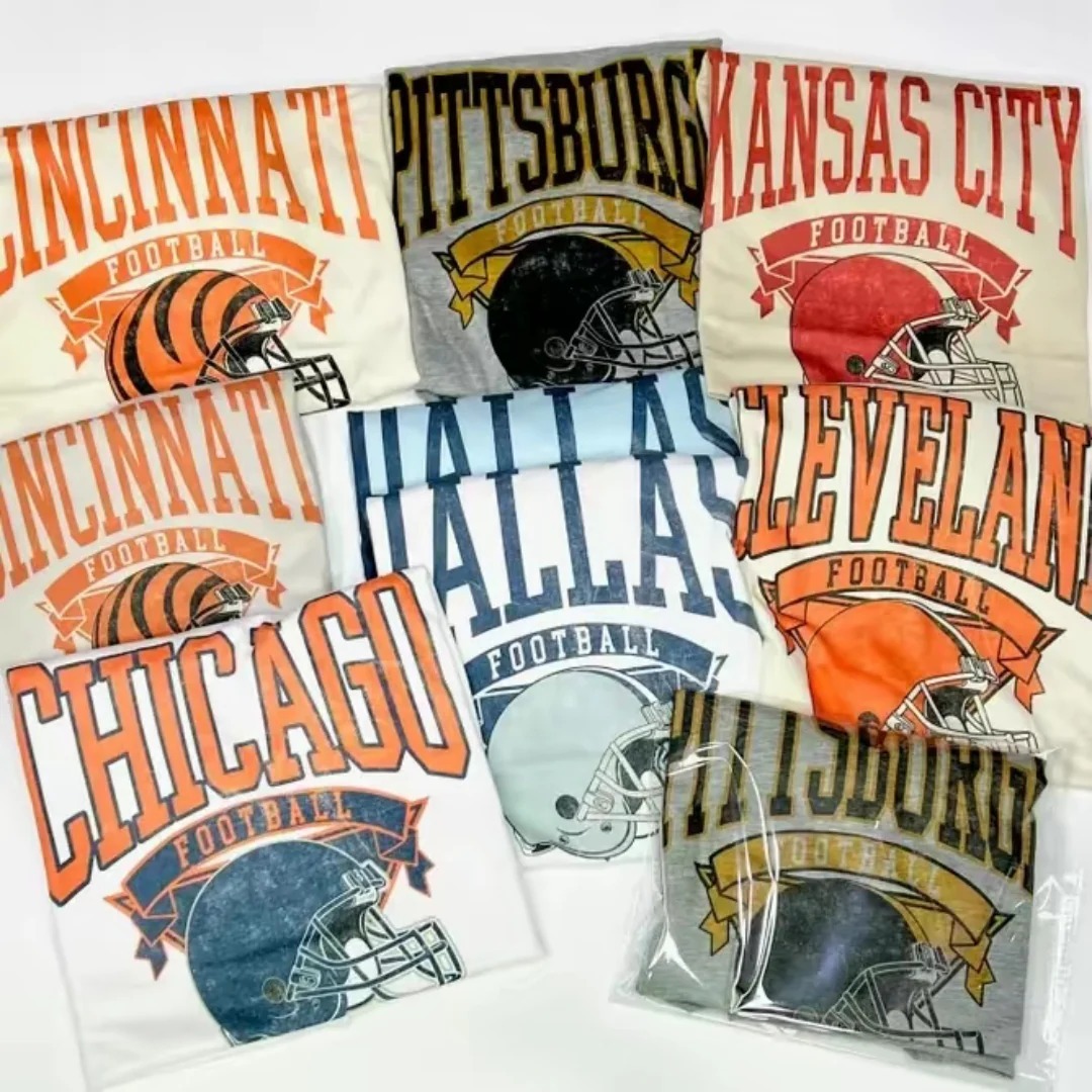 NFL Throwback T-Shirt - Vintage Hometown Team Tee