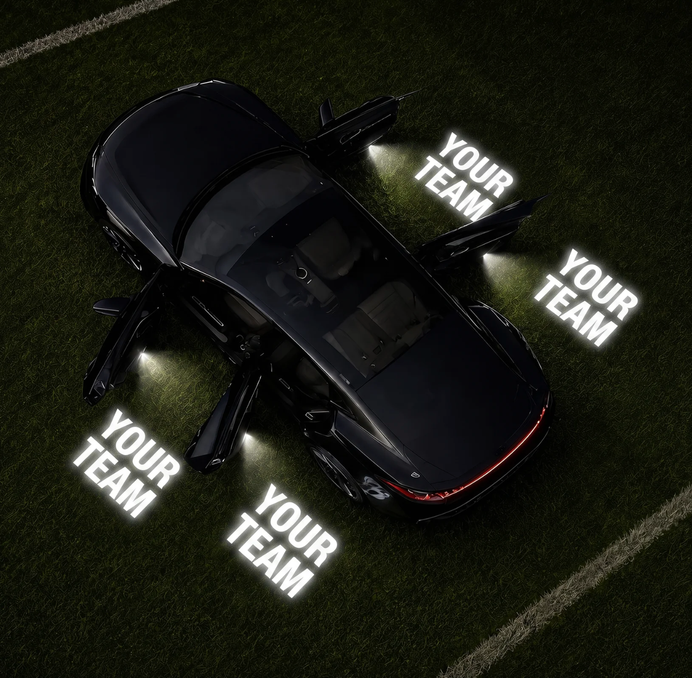 Football Team Car Door Projector Lights – Choose Your Favorite Team