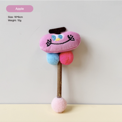 Dopamine Funny Emojis Series Teeth Grinding & Cleaning Silvervine Cat Chewing Toy