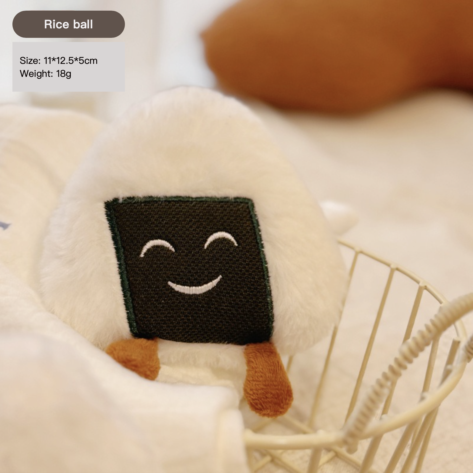 Breakfast Series Plush Cat Interactive Toy Contain Bell & Catnip Poached Egg Cheese Toast Rice Ball