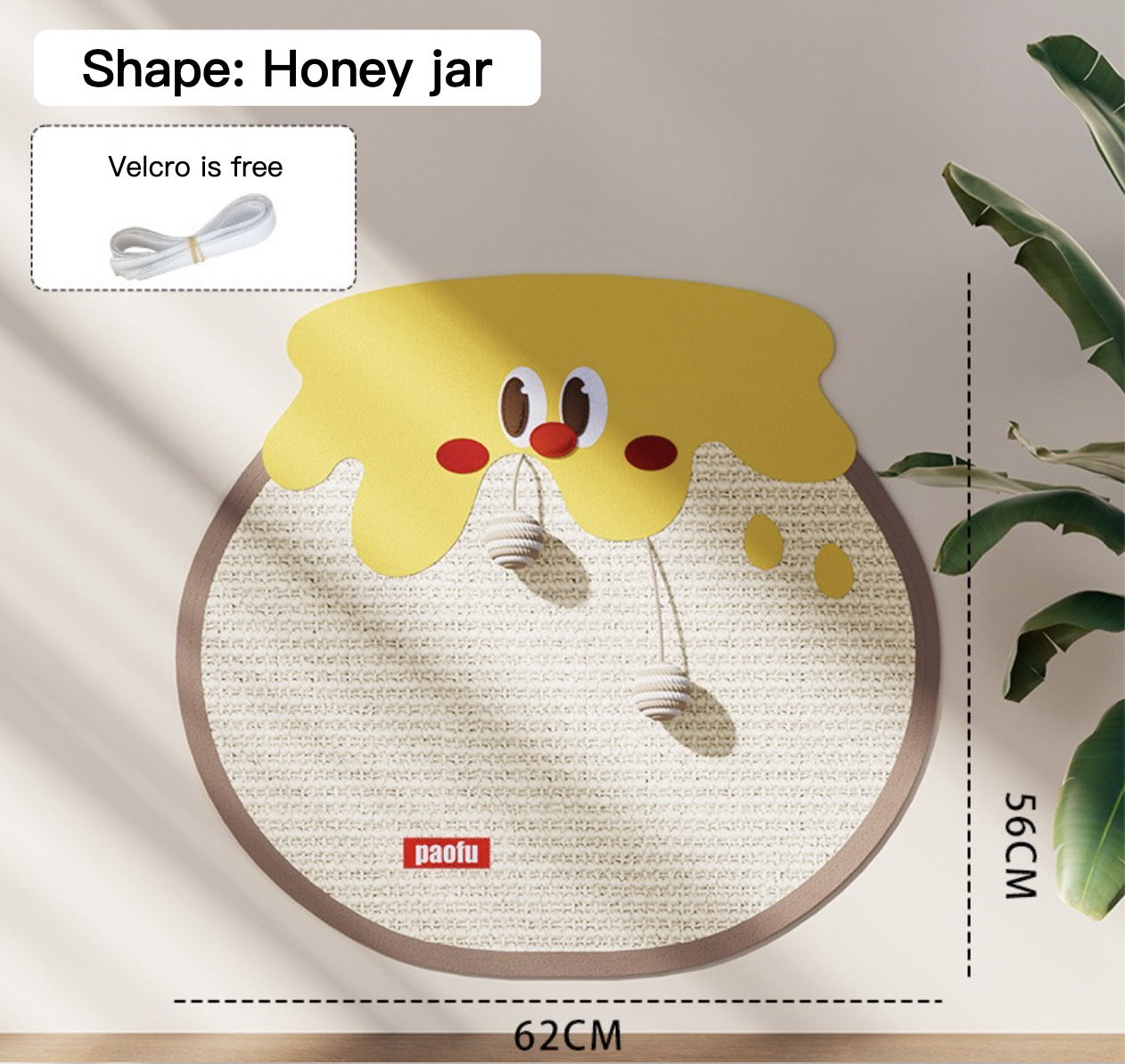 Cartoon Sisal Cat Scratching Board With Hanging Ball 17 Styles for Choice Can Be Used Anywhere